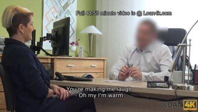 LOAN4K. MILF has twat secretly exploited by the lender in his office - xxxfiles.com