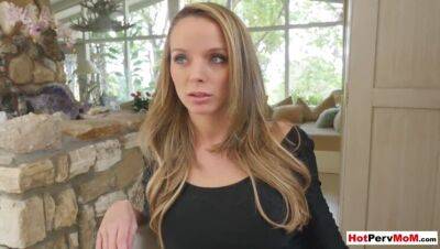 Jane Doux - Blonde MILF stepmom Jane Doux moaning on cock when hubby is away - veryfreeporn.com