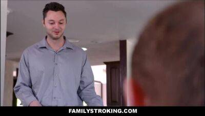 FamilyStroking.com - Big Tits Blonde MILF Stepmom Brooke Banner Fucked By Big Dick Stepson On Day - xxxfiles.com