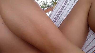 I Am Cooling Off On My Stepsons Terrace I Wait Without Underpants To Have Sex On The Patio - Hot Milf - hclips.com