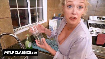 Blonde MILF gets naughty in Let's Make Chores' Trailer - POV hardcore action - sexu.com