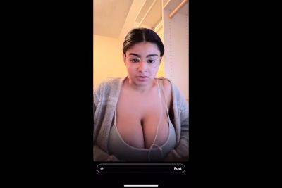 MILF with Big Boobs enjoying herself on cam - drtuber.com