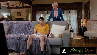 Ricky Spain - MOMMY'S BOY - Angry Husband Caught MILF Dee Williams Riding Their Gamer Stepson Ricky Spanish's Cock - hotmovs.com - Spain