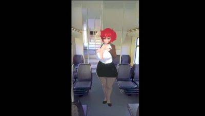 Redheaded MILF Sucks Dick on Train, Cum Facial - xxxfiles.com