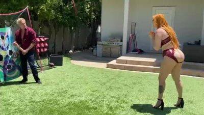 Lauren Phillips - Clarke Kent - Redhead MILF Lauren Phillips Plays Cock Ball Game with Step Son - porntry.com